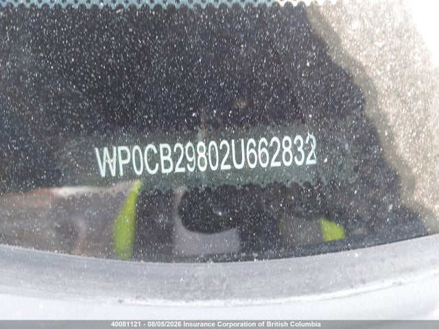 Aukcja sprzedaży 2002 Porsche Boxster S, vin: WP0CB29802U662832, numer aukcji: 40081121