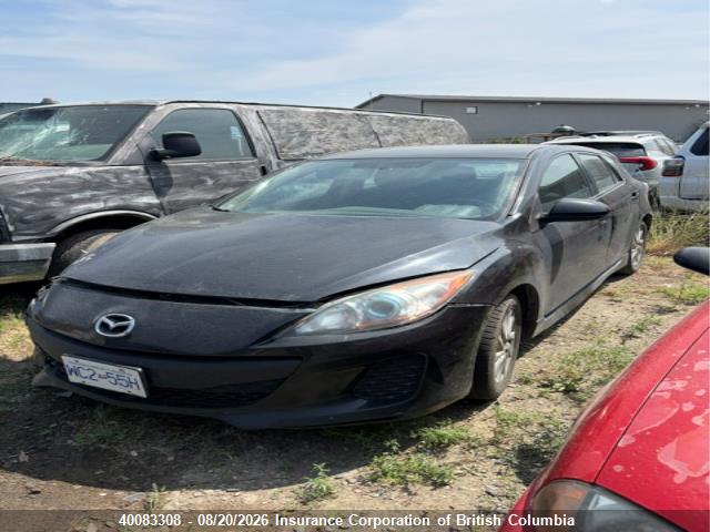 2012 Mazda 3 I მანქანა იყიდება აუქციონზე, vin: JM1BL1L7XC1668949, აუქციონის ნომერი: 40083308