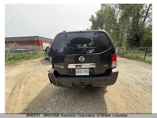 2006 Nissan Pathfinder Le/se/xe მანქანა იყიდება აუქციონზე, vin: 5N1AR18W76C666963, აუქციონის ნომერი: 40083311