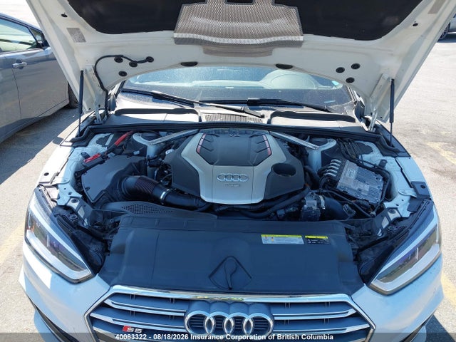 40083322 :رقم المزاد ، WAUC4CF50JA055014 vin ، 2018 Audi S5 مزاد بيع