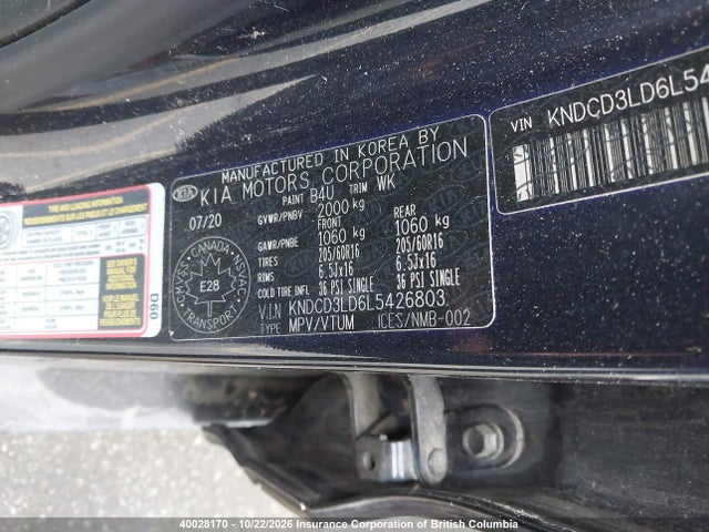 KIA NIRO EX 2020 KNDCD3LD6L5426803 Image 9