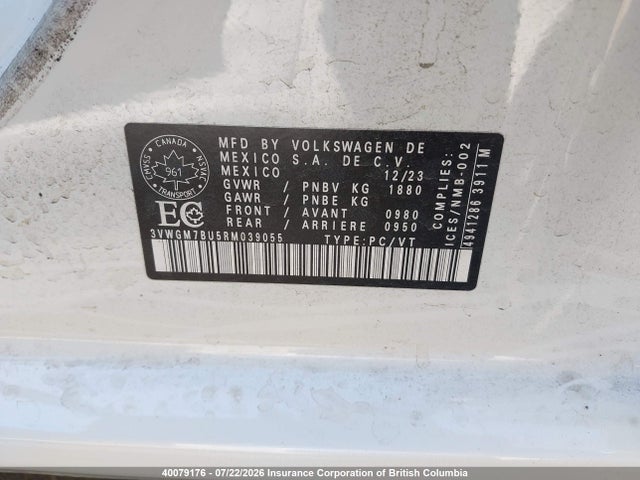 Volkswagen JETTA SEL 2024 3VWGM7BU5RM039055 Image 9