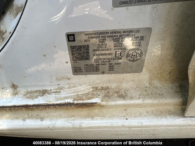 Aukcja sprzedaży 2020 Chevrolet Silverado K3500, vin: 1GC4YSE74LF137830, numer aukcji: 40083386