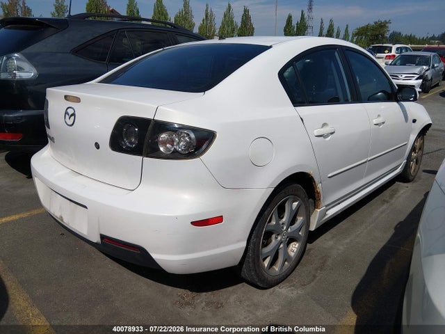 2007 Mazda 3 S მანქანა იყიდება აუქციონზე, vin: JM1BK323071687240, აუქციონის ნომერი: 40078933