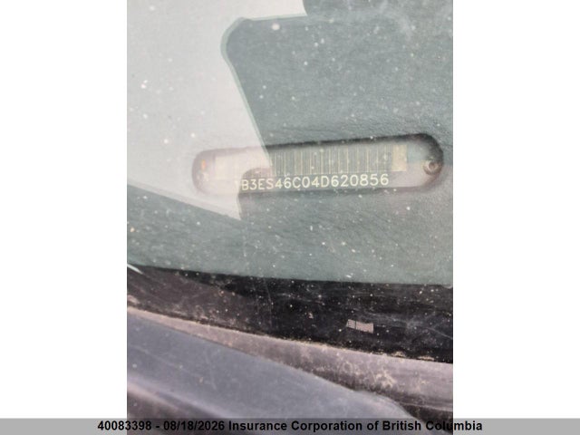 40083398 :رقم المزاد ، 1B3ES46C04D620856 vin ، 2004 Dodge Sx 2.0 مزاد بيع