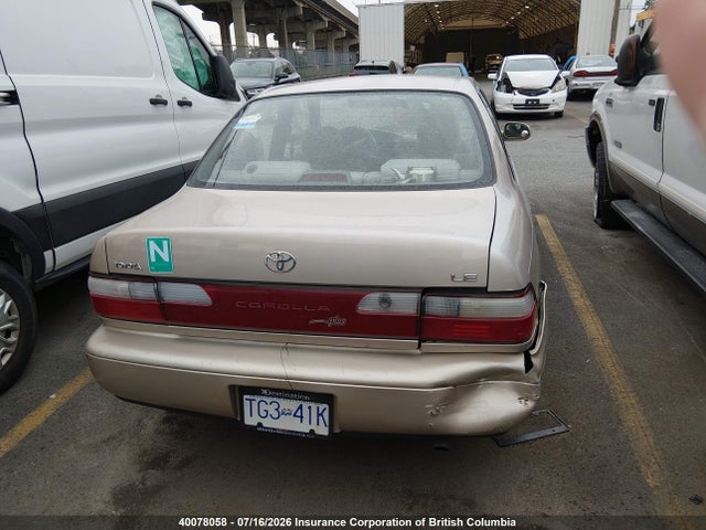 Aukcja sprzedaży 1996 Toyota Corolla Dx, vin: 2T1BB02E1TC162225, numer aukcji: 40078058