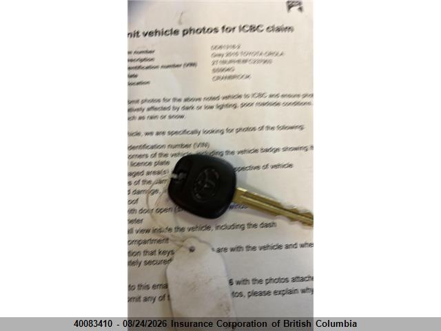 2T1BURHE8FC237903 Toyota Corolla L/le/le Pls/prm/s/s Pls