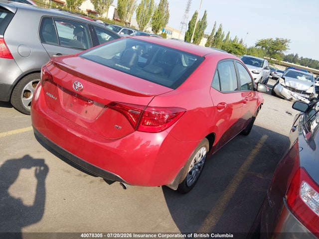 40078305 :رقم المزاد ، 2T1BURHE3HC890609 vin ، 2017 Toyota Corolla L/le/xle/se/xse مزاد بيع