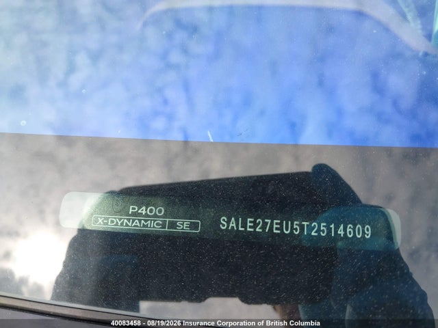 2026 Land Rover Defender 110 X-dynamic Se მანქანა იყიდება აუქციონზე, vin: SALE27EU5T2514609, აუქციონის ნომერი: 40083458