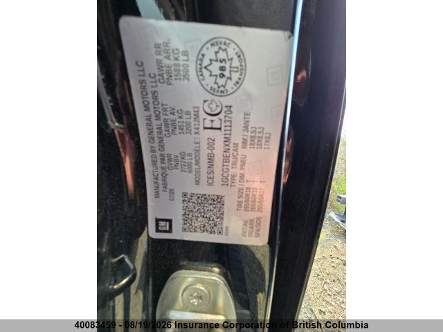 40083459 :رقم المزاد ، 1GCGTBENXM1113704 vin ، 2021 Chevrolet Colorado مزاد بيع