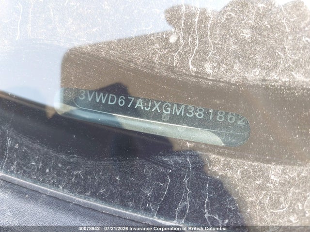 3VWD67AJXGM381862 Volkswagen JETTA SE