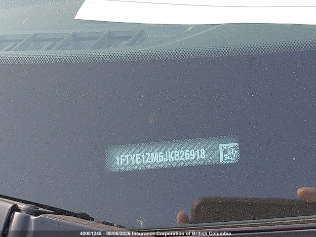 40081245 :رقم المزاد ، 1FTYE1ZM6JKB26918 vin ، 2018 Ford Transit T-150 مزاد بيع