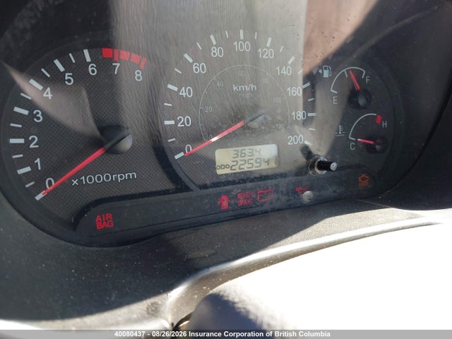 40080437 :رقم المزاد ، KMHCG55C15U254403 vin ، 2005 Hyundai Accent Gt مزاد بيع