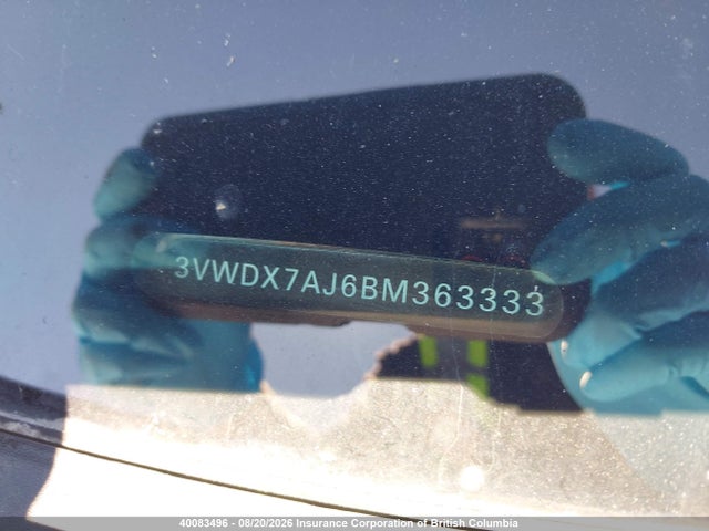 Продажа на аукционе авто 2011 Volkswagen Jetta, vin: 3VWDX7AJ6BM363333, номер лота: 40083496