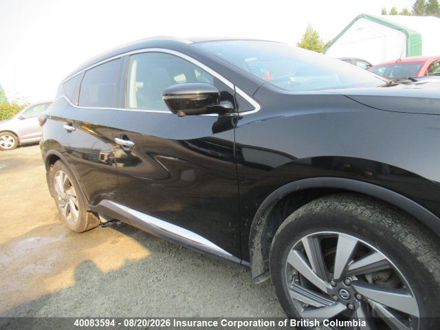40083594 :رقم المزاد ، 5N1AZ2MS9KN124500 vin ، 2019 Nissan Murano S/sl/sv/platinum مزاد بيع