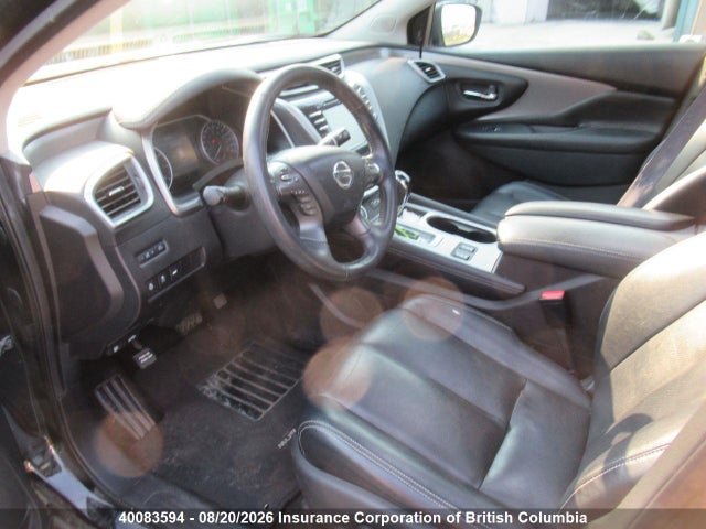 40083594 :رقم المزاد ، 5N1AZ2MS9KN124500 vin ، 2019 Nissan Murano S/sl/sv/platinum مزاد بيع