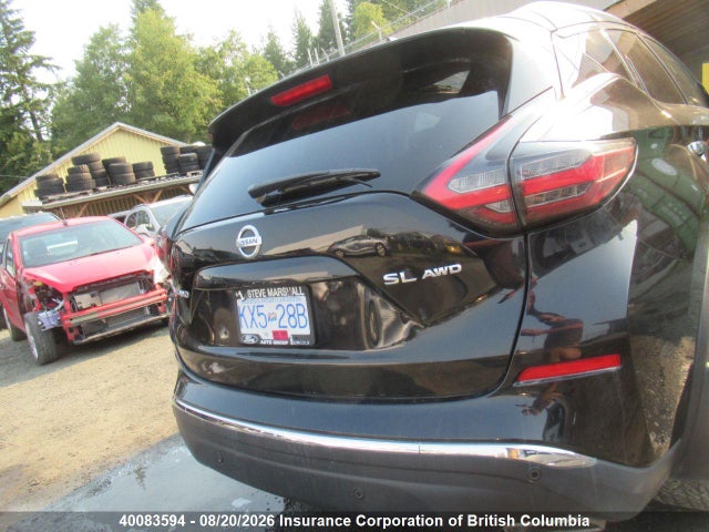 40083594 :رقم المزاد ، 5N1AZ2MS9KN124500 vin ، 2019 Nissan Murano S/sl/sv/platinum مزاد بيع