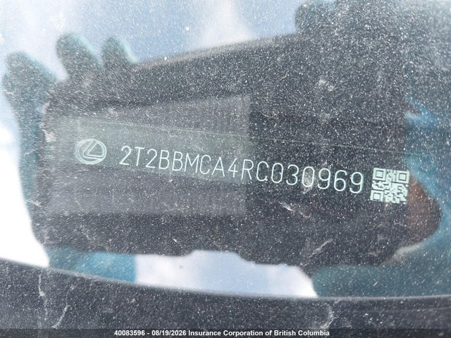 40083596 :رقم المزاد ، 2T2BBMCA4RC030969 vin ، 2024 Lexus Rx 350h Base/350h Premium/350h Premium Plus/350h Luxury مزاد بيع