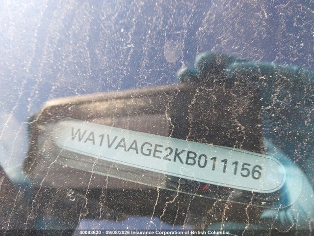 40083630 :رقم المزاد ، WA1VAAGE2KB011156 vin ، 2019 Audi E-tron Prestige مزاد بيع