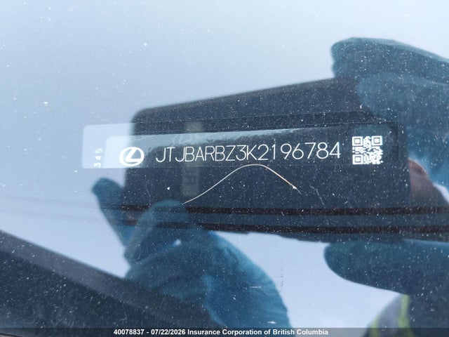Aukcja sprzedaży 2019 Lexus Nx 300 Base/300 F Sport, vin: JTJBARBZ3K2196784, numer aukcji: 40078837