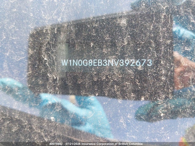 W1N0G8EB3NV392673 Mercedes-Benz Glc 300 4matic