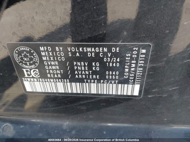 Volkswagen Jetta 2024 3VWWM7BU4RM066288 Image 18