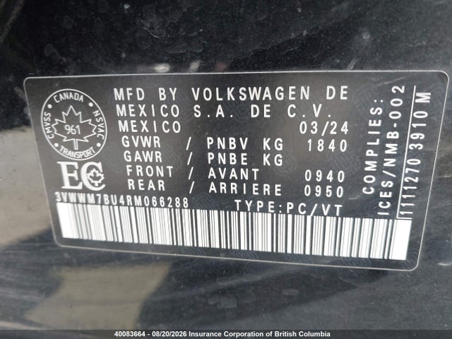Volkswagen Jetta 2024 3VWWM7BU4RM066288 Image 9
