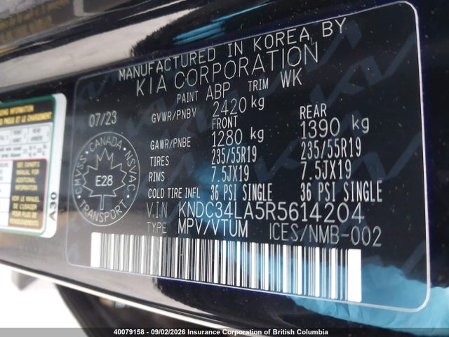 KIA Ev6 Light/wind 2024 KNDC34LA5R5614204 Image 9