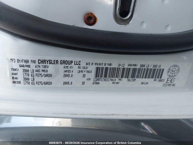 RAM 1500 Sport 2014 1C6RR7UTXES174414 Image 9
