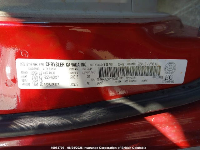 2010 Dodge Grand Caravan Se მანქანა იყიდება აუქციონზე, vin: 2D4RN4DE5AR184786, აუქციონის ნომერი: 40083706