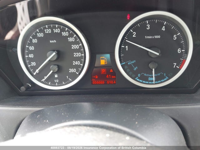 2011 Bmw X6 მანქანა იყიდება აუქციონზე, vin: 5UXFH0C54BLM98004, აუქციონის ნომერი: 40083723