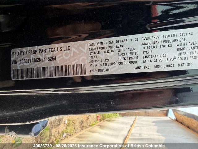 Jeep Gladiator Sport 2022 1C6JJTAM2NL115264 Image 27