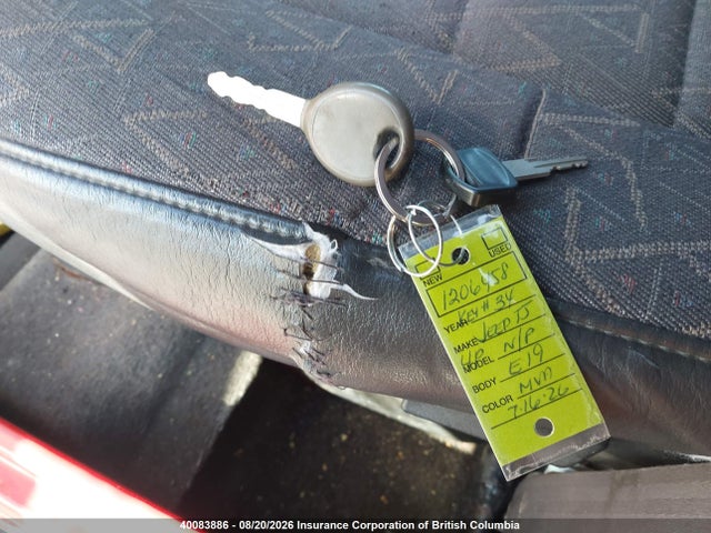 2002 Jeep Tj მანქანა იყიდება აუქციონზე, vin: 1J4FA49S52P713371, აუქციონის ნომერი: 40083886