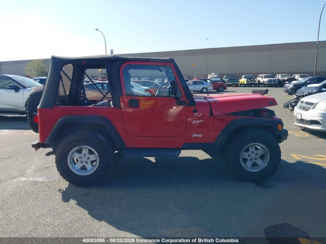 2002 Jeep Tj მანქანა იყიდება აუქციონზე, vin: 1J4FA49S52P713371, აუქციონის ნომერი: 40083886