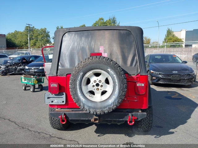 2002 Jeep Tj მანქანა იყიდება აუქციონზე, vin: 1J4FA49S52P713371, აუქციონის ნომერი: 40083886