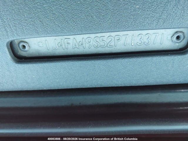 2002 Jeep Tj მანქანა იყიდება აუქციონზე, vin: 1J4FA49S52P713371, აუქციონის ნომერი: 40083886