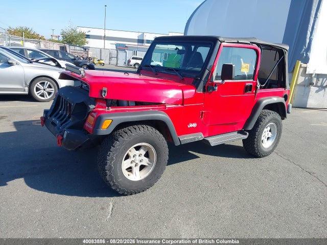 2002 Jeep Tj მანქანა იყიდება აუქციონზე, vin: 1J4FA49S52P713371, აუქციონის ნომერი: 40083886