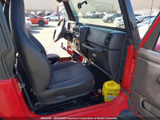 2002 Jeep Tj მანქანა იყიდება აუქციონზე, vin: 1J4FA49S52P713371, აუქციონის ნომერი: 40083886