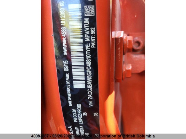 ZACCJBAW5GPC48810 Jeep Renegade Sport