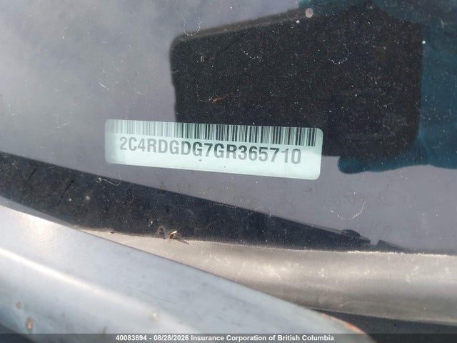 Dodge Grand Caravan Crew 2016 2C4RDGDG7GR365710 Image 18