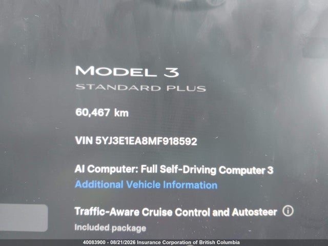 Tesla MODEL 3 2021 5YJ3E1EA8MF918592 Image 15