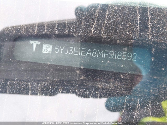 Tesla MODEL 3 2021 5YJ3E1EA8MF918592 Image 19