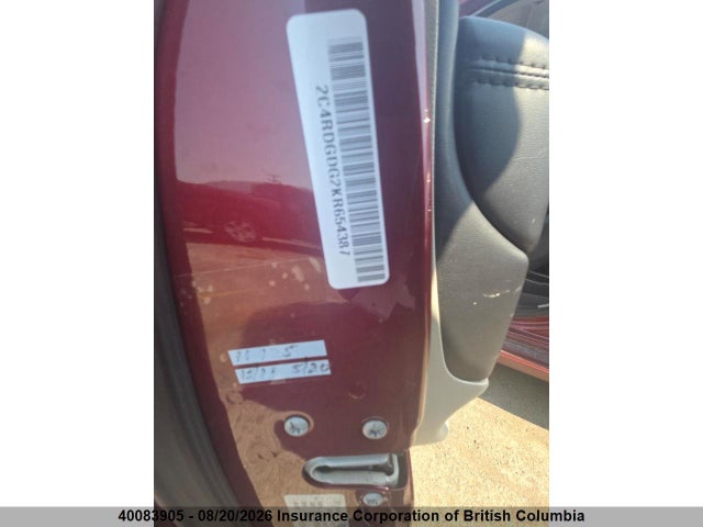Dodge Grand Caravan Crew 2019 2C4RDGDG2KR654387 Image 14