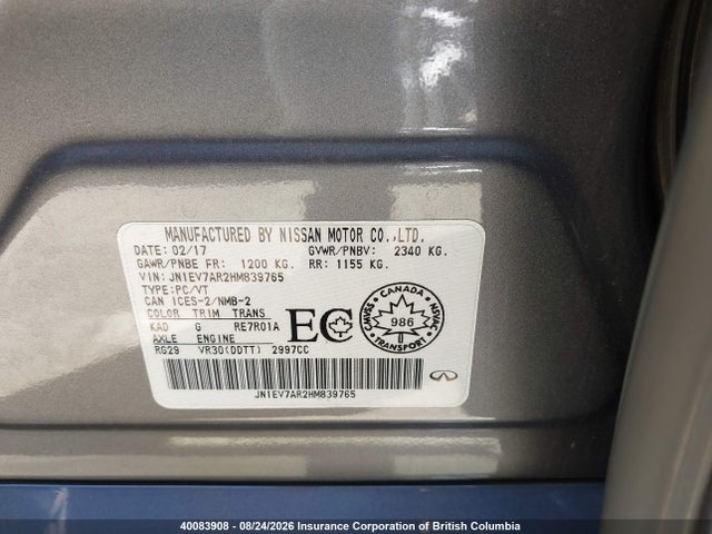 Infiniti Q50 2017 JN1EV7AR2HM839765 Image 9