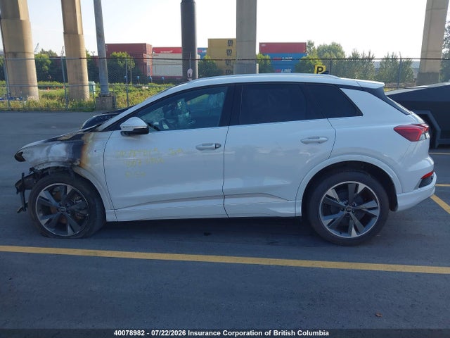 40078982 :رقم المزاد ، WA1L2AFZ1PP031255 vin ، 2023 Audi Q4 E-tron Premium مزاد بيع