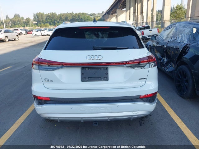 40078982 :رقم المزاد ، WA1L2AFZ1PP031255 vin ، 2023 Audi Q4 E-tron Premium مزاد بيع