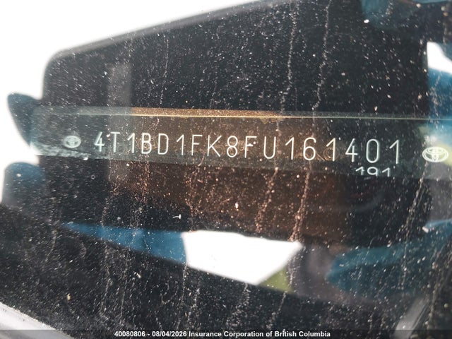 4T1BD1FK8FU161401 Toyota Camry Hybrid/le/xle/se