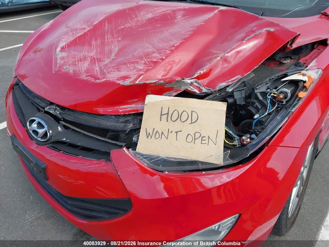 2013 Hyundai Elantra Coupe Gs/se მანქანა იყიდება აუქციონზე, vin: KMHDH6AE7DU012096, აუქციონის ნომერი: 40083929