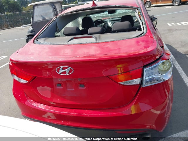 2013 Hyundai Elantra Coupe Gs/se მანქანა იყიდება აუქციონზე, vin: KMHDH6AE7DU012096, აუქციონის ნომერი: 40083929