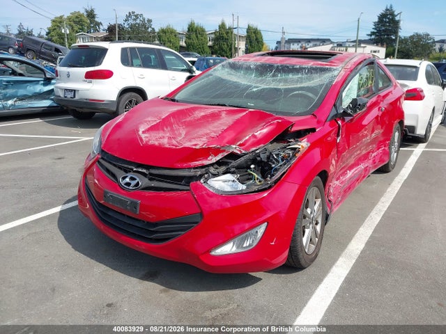 2013 Hyundai Elantra Coupe Gs/se მანქანა იყიდება აუქციონზე, vin: KMHDH6AE7DU012096, აუქციონის ნომერი: 40083929